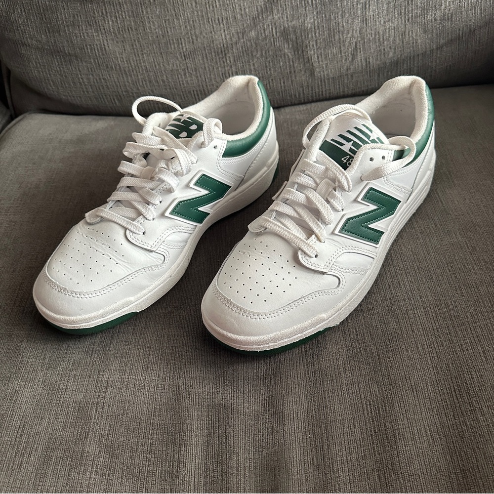 New Balance BB 480 Low NB White Green Men Unisex Casual Lifestyle  M9 W10.5